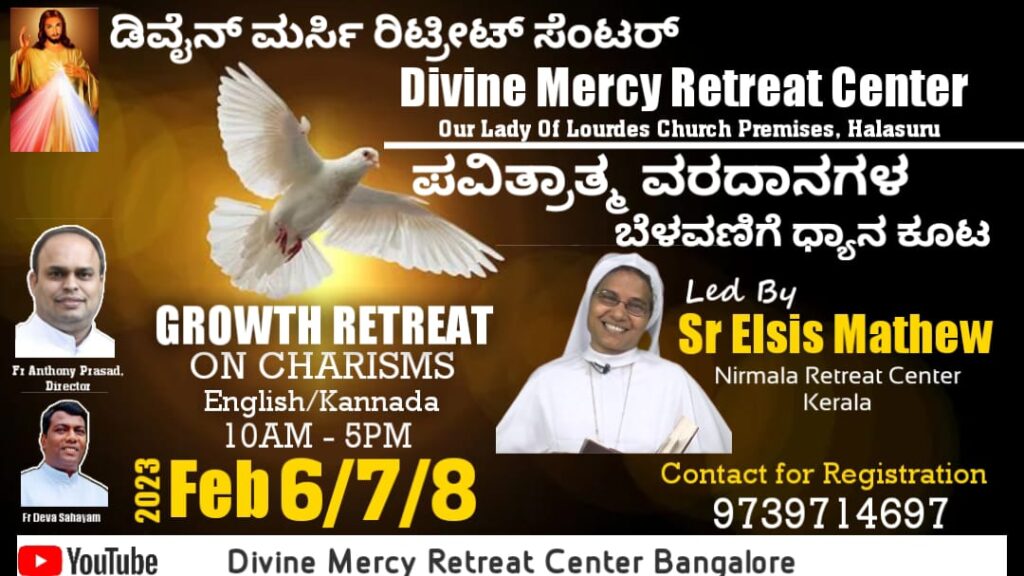 Growth Retreat on Charisms, 6,7,8 February 2023, Sr Elsis, English and Kannada